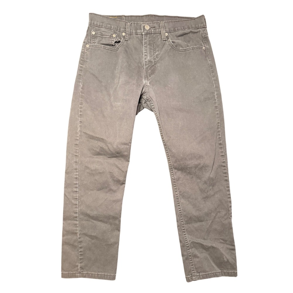 Levi's 502 Taper Jeans Mens 32x25.5 Grey Stretch Regular Fit 32x30 Tag 0582
